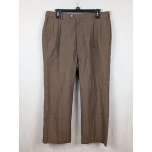 YVES Saint Laurent Sportswear Dress Pants Wool Blend Brown Men's Size 34x26